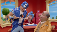 A screencap from Sleepless in LazyTown