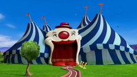 A screencap from LazyTown Circus