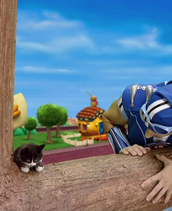 The LazyTown kitten